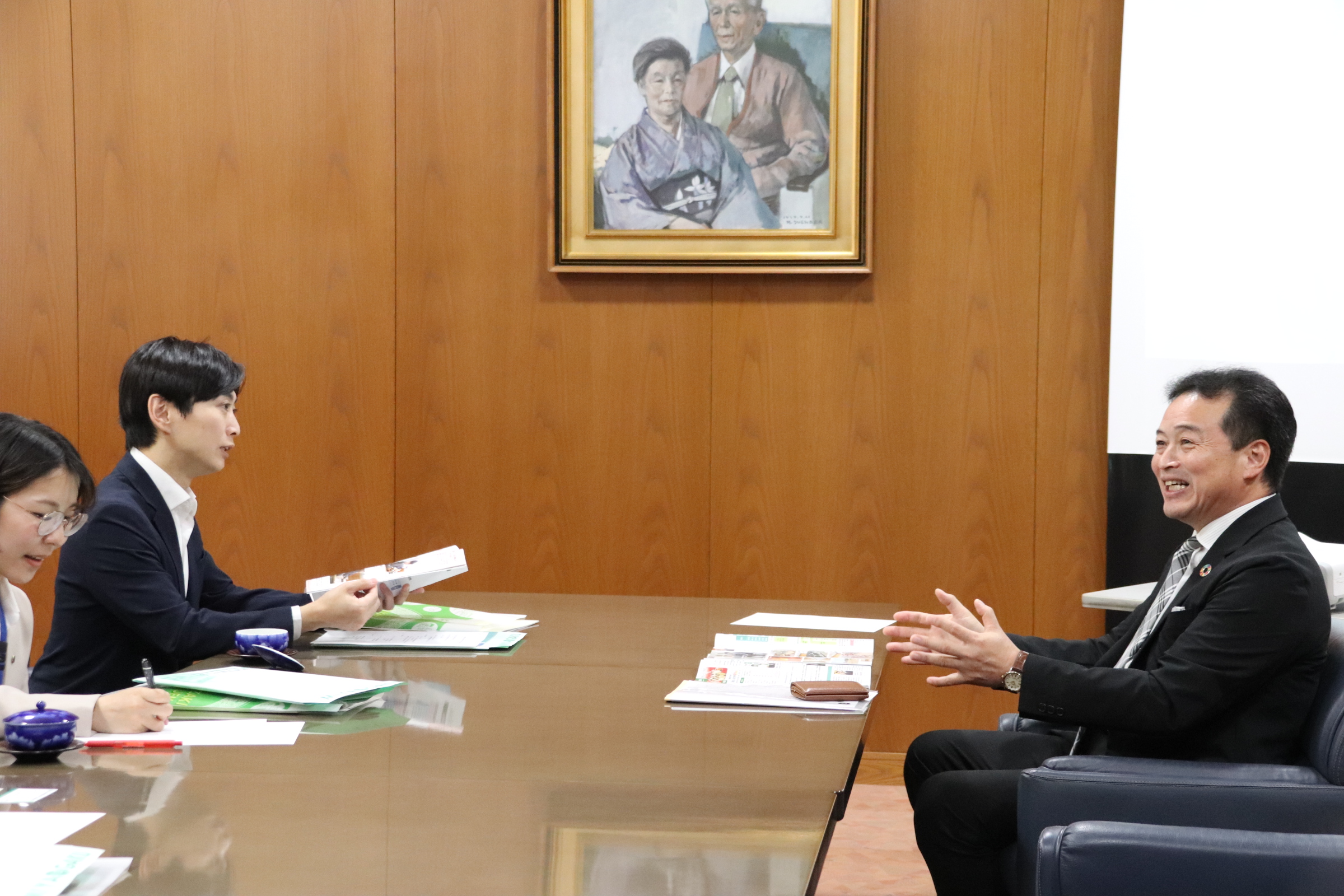 宮崎市長 学校視察 - 宮崎学園中学校・高等学校 | 中高一貫教育校